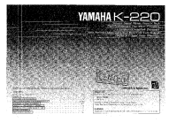 Yamaha K-220 - Owners Manual 